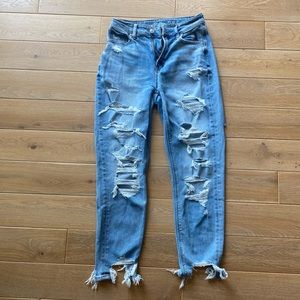 American Eagle Ripped Mom Jeans